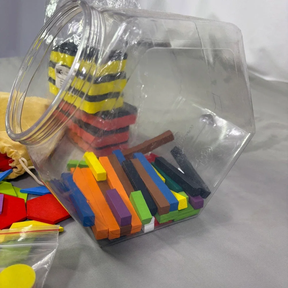Pyramid School Products Math Manipulatives Set Tangrams Whiteboard Eraser Dice
